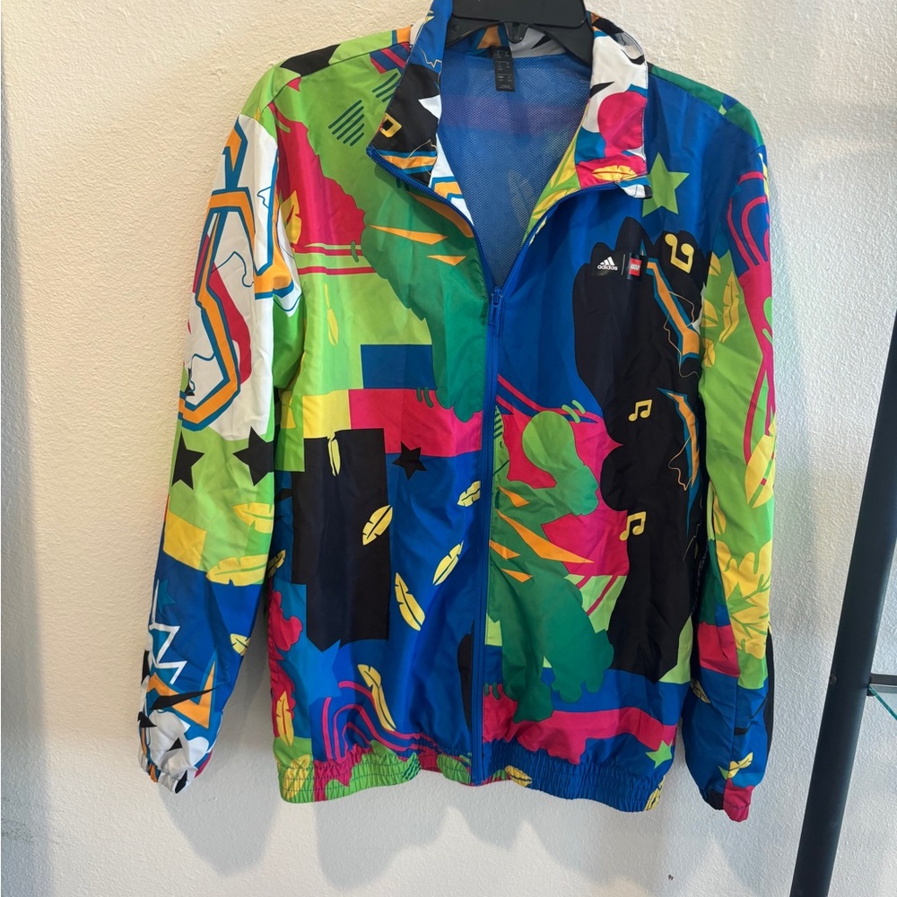 Adidas Lego Multicolor Graphic Windbreaker